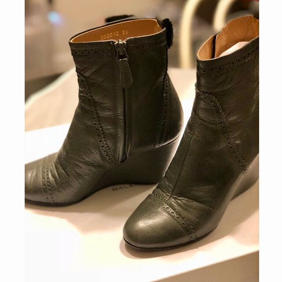 Balenciaga Brogue Arena Wedge Boots - Picture 5 of 7